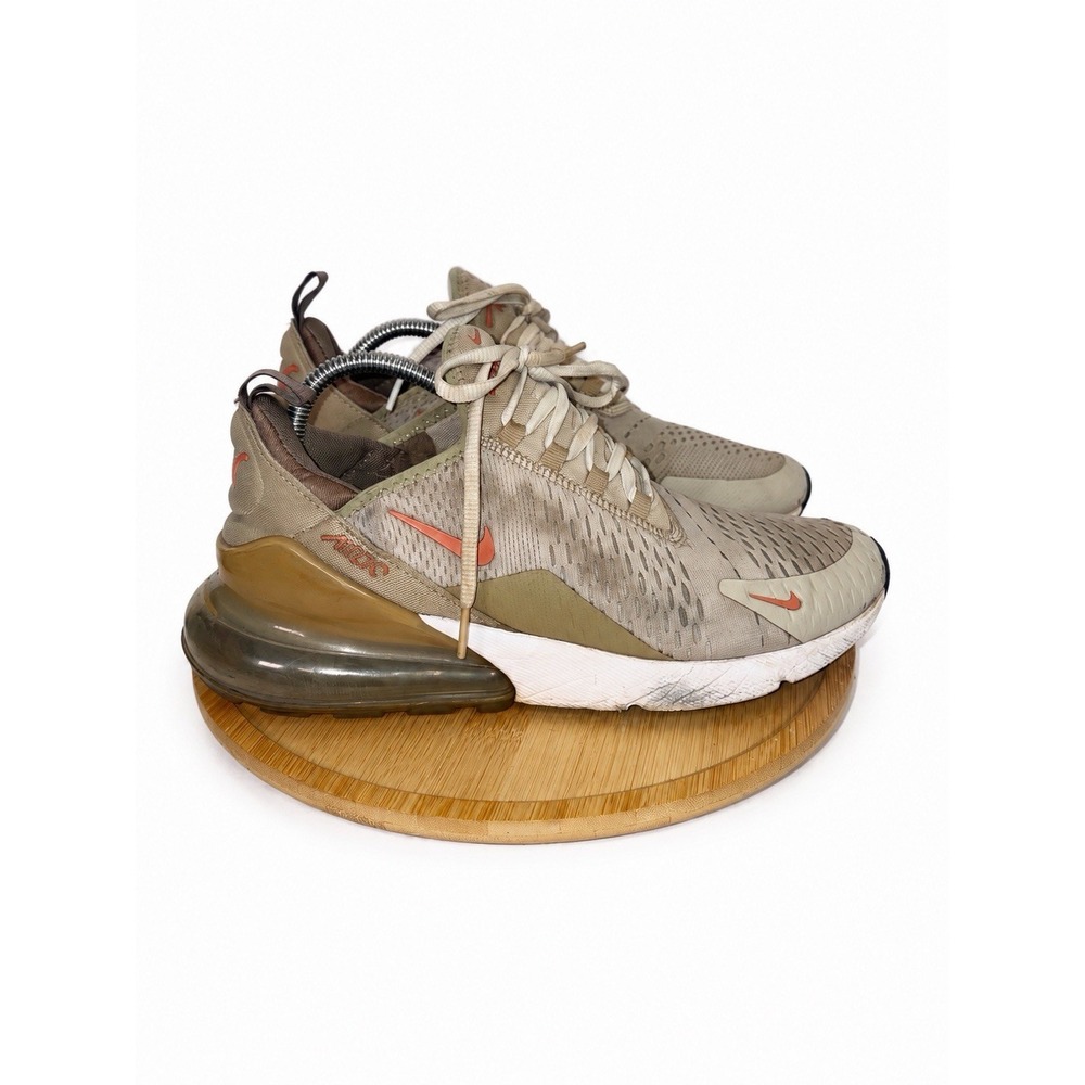 Nike Air Max 270 Cream 2022 Mens Lace-Up Low Running Shoes DZ4396-200 8.5